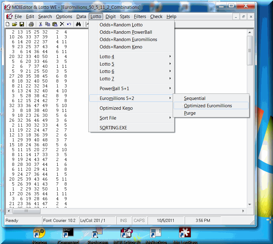 Lottery Utilities Software, Tools, Lotto Wheels, Systems.