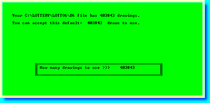 Lottery software uses the same results file, with all past winning numbers.